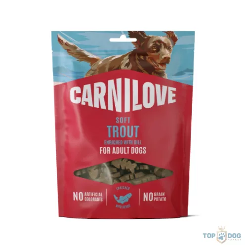 Carnilove Dog Sof Snack Trout Enriched With Dill- Pisztráng Kaporral 200g