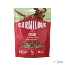   Carnilove Dog Jutalomfalat Semi Moist Quail&oregano - Fürj oregánóval 200g