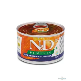 N&D Pumpkin Dog konzerv bárány&áfonya sütőtökkel Puppy mini 140gr