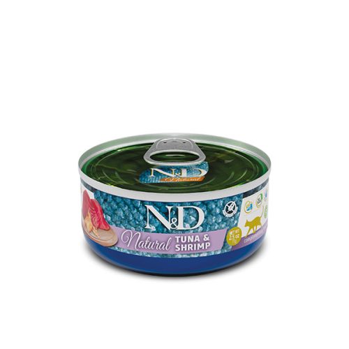 N&D Cat konzerv Ocean tonhal&garnélarák 70g