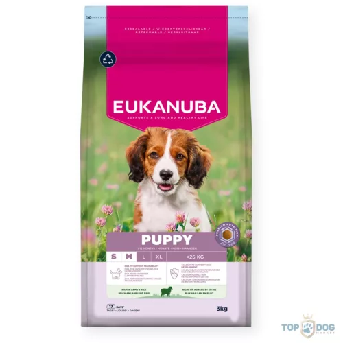 Eukanuba Puppy Lamb&Rice Small&Medium kutyatáp 3kg