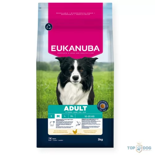 Eukanuba Adult Medium kutyatáp 3kg