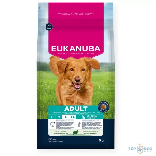 Eukanuba Adult Lamb & Rice Large kutyatáp 3kg
