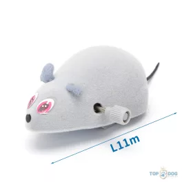 Felhúzható egér 7*5cm szürke