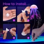 Fluoreszkáló Meduza 8*8*15.5cm / 1db