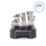 Dönthető fém dupla tál