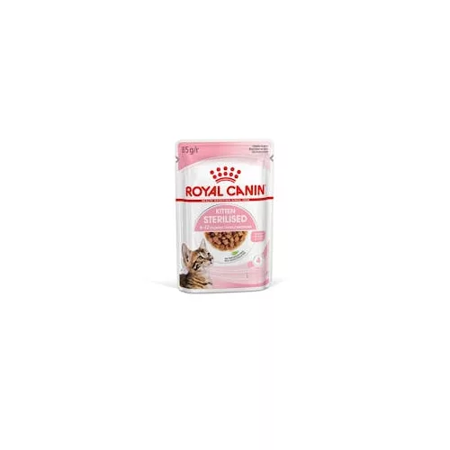 Royal Canin 12*85gr Kitten Sterilised Chunks in gravy (nedveseledel ivartalanított kölyök macskáknak szószos változat)