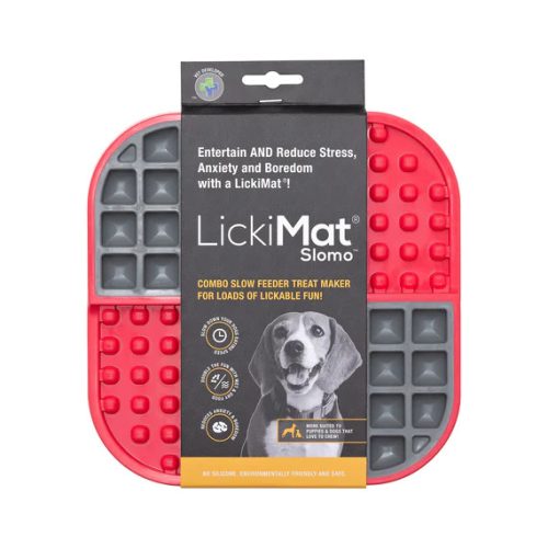 LickiMat® SLOMO ™- piros nyalótál