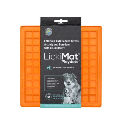 LickiMat® Classic Playdate ™- narancs nyalótál