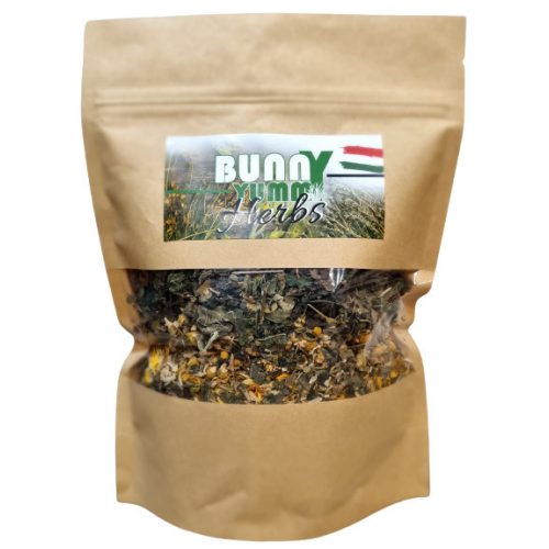 BunnyYummy Herbs 75 g (3 féle változatban Mix, Kamilla virág, Pitypang levél)