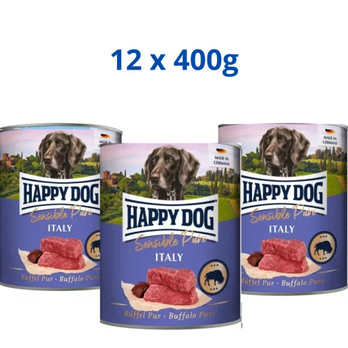 Happy Dog Italy 12x400g konzerv Bivaly 