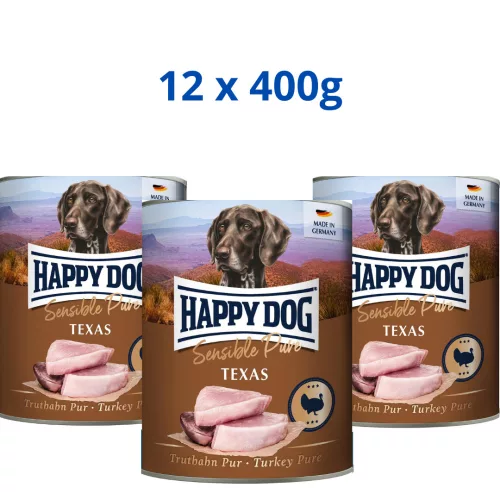 Happy Dog Texas 12x400g konzerv Pulyka