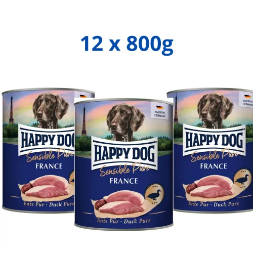 Happy Dog France 12x800g konzerv Kacsa 