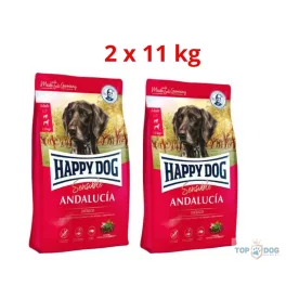 Happy Dog 2x11kg Sensible Andalucía Ibériai sertéssel 