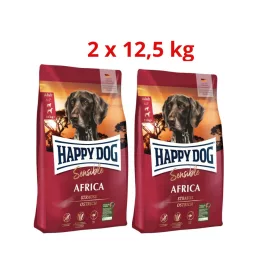 HAPPY DOG 2x12,5kg SENSIBLE AFRICA STRUCCHÚSSAL