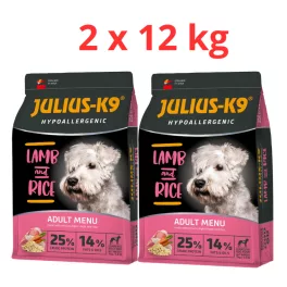 Julius K-9 2x12kg Adult Hypoallergenic Lamb & Rice 