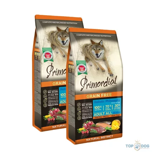Primordial 2x12kg GF Adult Trout & Duck