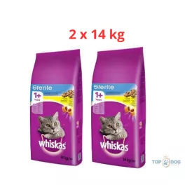 Whiskas 2x14kg Sterile 1+  