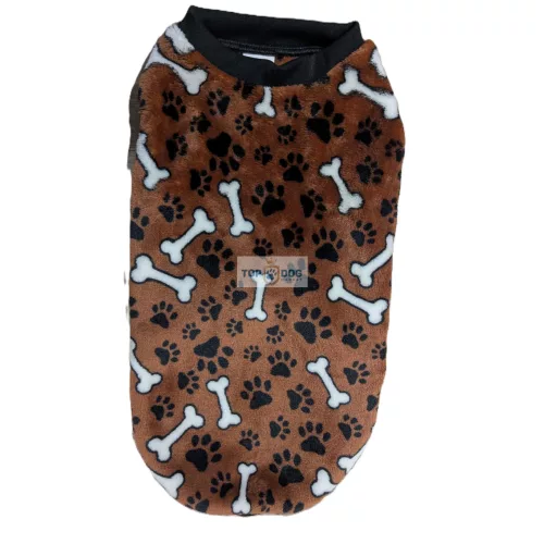 Wellsoft Barna csontos pulcsi XS 25cm