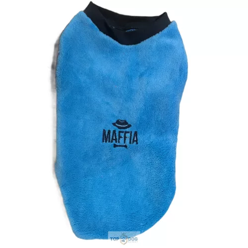 Wellsoft Kék pulcsi maffia felírattal M 35cm