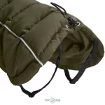 Hunter Paxon 33 cm pufi kabát törpe tacskónak olivazöld