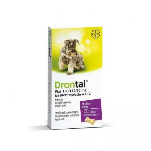 Drontal Plus Féreghajtó tabletta 6 db/doboz kutyáknak 