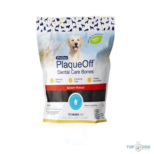 PlaqueOff Dental Bones dog Bacon