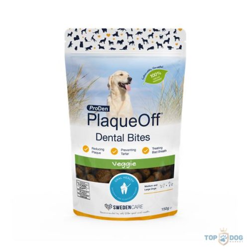 PlaqueOff Dental Bites M/L dog Veggie közepes és nagytestű kutyáknak
