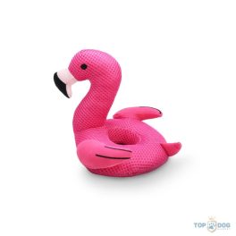 Summer kutyajáték mesh flamingo 18x16x15 cm