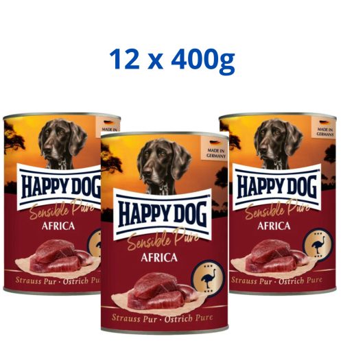 Happy Dog Africa konzerv Strucc 12x400g