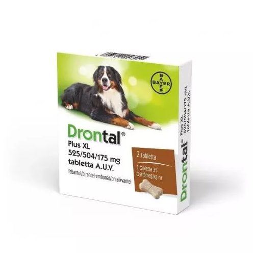 Drontal Plus 35kg felett Féreghajtó tabletta 2db/ doboz kutyáknak 