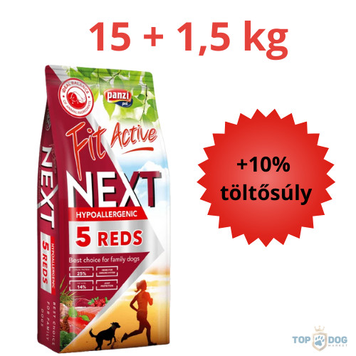 FitActive Next Hypoallergenic Five Reds Adult 15+1,5kg