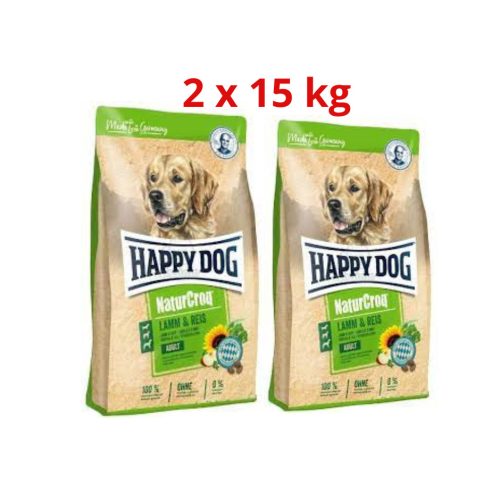 HAPPY DOG NATURCROQ LAMM-REIS 30kg (2 x 15KG)