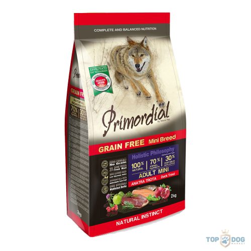Primordial Grain Free Adult Mini Trout & Duck 2kg